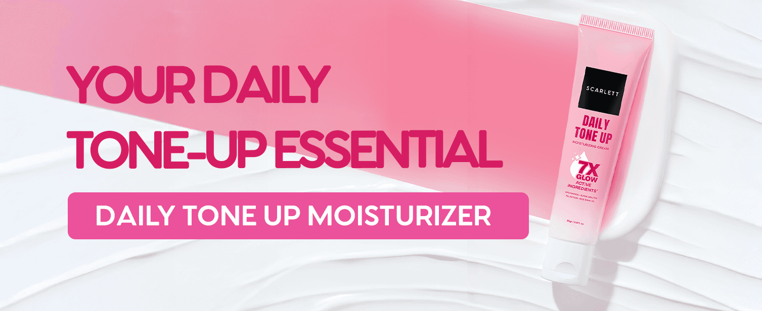 Scarlett Daily Tone Up Moisturizing Cream: Skincare + Skin Prep Makeup dalam Satu Produk